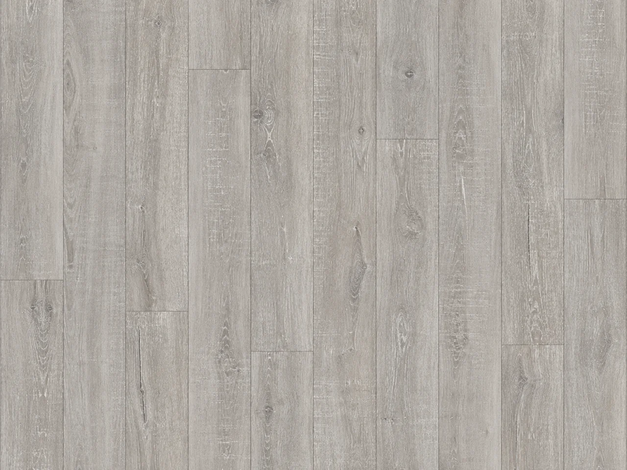 Flat-lay of weathered grey wood-look luxury vinyl planks